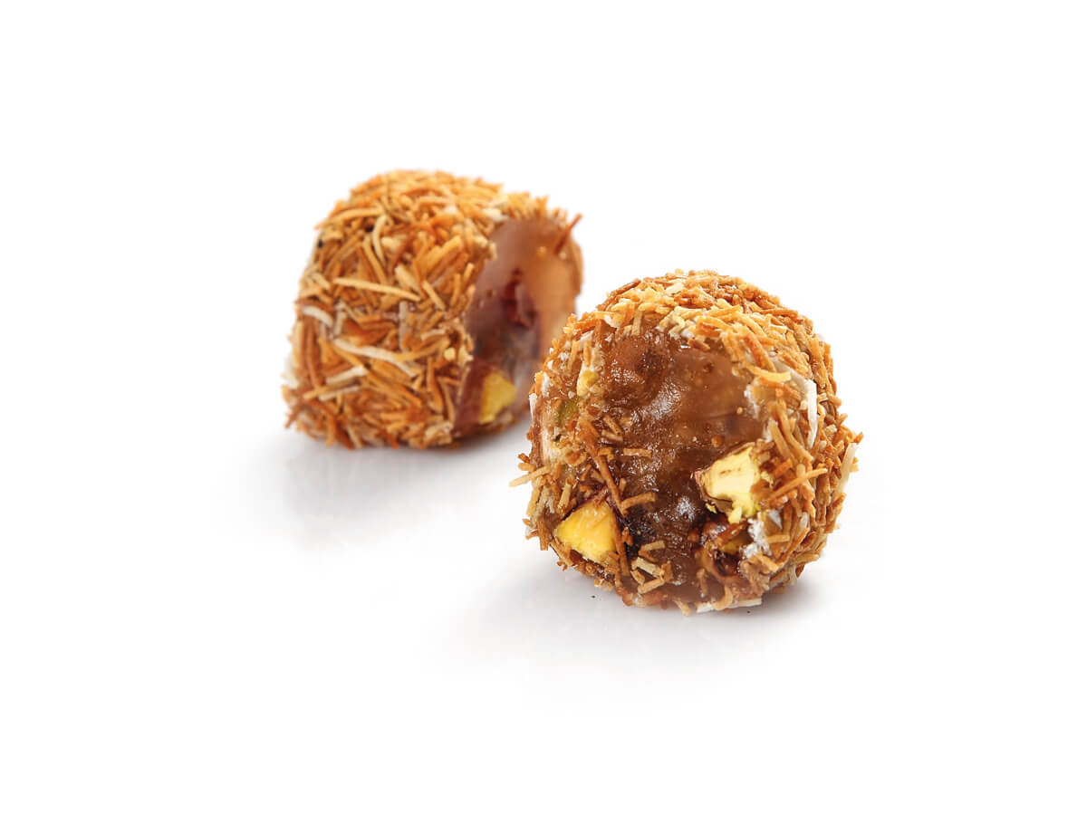 Antep Fıstıklı Kadayıf Kaplı Bal Aromalı Şerit Lokum