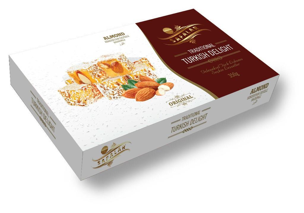 Hindistan Cevizi Kaplı Bademli Lokum